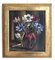Louis Henri Salzmann, Bouquet de fleurs, 1933, Olio su cartone, con cornice, Immagine 1