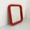 Espejo con marco rojo de Carrara & Matta, años 70, Imagen 2