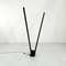 Large Black Sistema Flu Floor Lamp by Rodolfo Bonetto for Luci Italia, 1980s 2