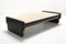 Leather & Travertine Coffee Table from de Sede, 1970s, Image 1