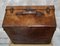 Antique Leather Travel Trunk by W. Houghton, 1880s 3