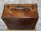 Antique Leather Travel Trunk by W. Houghton, 1880s, Image 3