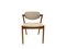Danish Model 42 Chair in Oak and Cream Wool by Kai Kristiansen, 1960s 2