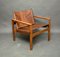 Vintage Safari Lounge Chair in Brazilian Rosewood by Michel Arnoult, 1960s 6