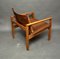 Vintage Safari Lounge Chair in Brazilian Rosewood by Michel Arnoult, 1960s 5