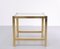 Hollywood Regency Brass & Mirror Side Table, 1970s 5