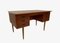 Danish Curved Teak Writing Desk with Recessed Handles, 1960s 2