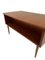 Danish Curved Teak Writing Desk with Recessed Handles, 1960s 24