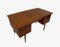 Danish Curved Teak Writing Desk with Recessed Handles, 1960s 12