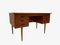 Danish Curved Teak Writing Desk with Recessed Handles, 1960s 14
