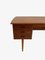 Danish Curved Teak Writing Desk with Recessed Handles, 1960s 13