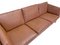 Danish Three-Seater Sofa in Tan Brown Leather, 1960s 9