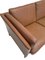 Danish Three-Seater Sofa in Tan Brown Leather, 1960s 7