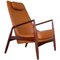 Swedish Seal Leather Easy Chair by Ib Kofod-Larsen for OPE, 1960s, Image 1