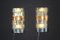 Mid-Century Blue, Grey and Gold Murano Glass Sconces, 2000, Set of 2, Image 5