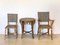 Gartenstühle & Beistelltisch aus Korbgeflecht aus dem späten 19. Jh. im Stil von Perret Et Vibbrt, 3er Set 3