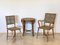 Gartenstühle & Beistelltisch aus Korbgeflecht aus dem späten 19. Jh. im Stil von Perret Et Vibbrt, 3er Set 1