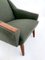 Danish Armchair in Dark Green Wool and Teak, 1960s 11