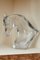 Sculpture Tribute to Queen Elizabeth II with Horse in Clear Glass from Lalique France 11