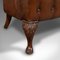 Antique English Edwardian Leather Button Back 2-Seater Sofa, 1890s, Image 12