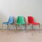 Sedie impilabili multicolori nello stile di Helmut Starke, anni '70, set di 10, Immagine 4