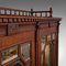 Antique English Victorian Mirrored Duet Cabinet in Walnut 8