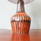 Secla zugeschriebene Braune & Orangefarbene Keramik Tischlampen, 1960er, 2er Set 14