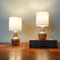 Brown and Orange Ceramic Table Lamps attributed to Secla, 1960s, Set of 2 4
