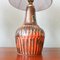 Secla zugeschriebene Braune & Orangefarbene Keramik Tischlampen, 1960er, 2er Set 13