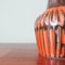 Secla zugeschriebene Braune & Orangefarbene Keramik Tischlampen, 1960er, 2er Set 10