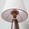 Brown and Orange Ceramic Table Lamps attributed to Secla, 1960s, Set of 2, Image 15