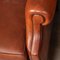 20th Century Dutch Sheepskin Leather Wingback Club Chairs, Set of 2 28