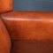 20th Century Dutch Sheepskin Leather Wingback Club Chairs, Set of 2 14