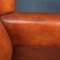 20th Century Dutch Sheepskin Leather Wingback Club Chairs, Set of 2, Image 14