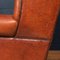 20th Century Dutch Sheepskin Leather Wingback Club Chairs, Set of 2 18