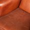 20th Century Dutch Sheepskin Leather Wingback Club Chairs, Set of 2 4