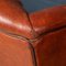 20th Century Dutch Sheepskin Leather Wingback Club Chairs, Set of 2 21