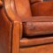 20th Century Dutch Sheepskin Leather Wingback Club Chairs, Set of 2 24