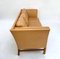 Mid-Century Danish Caramel Tan Aniline Leather 3/Seater Sofa, 1960s 3