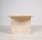 Round Travertine Side or Coffee Table, Italy, 1970s 4