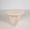 Round Travertine Side or Coffee Table, Italy, 1970s 1