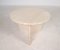Round Travertine Side or Coffee Table, Italy, 1970s 3