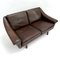 Mid-Century Danish Dark Brown Leather Matador 2-Seater Sofa by Aage Christiansen for Erhardsen & Andersen, 1960s 2