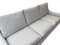 Danish Light Grey Wool 3-Seater Sofa, 1960s 11