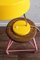 Vintage East German Yellow Table Lamp attributed to Veb Narva Leuchtenbau, 1960s 11