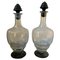 Art Deco Murano Glass Bottles in the style of Napoleone Martinuzzi, 1930s, Set of 2 1