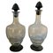 Art Deco Murano Glass Bottles in the style of Napoleone Martinuzzi, 1930s, Set of 2, Image 1