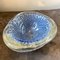 Mid-Century Modern Blue and Silver Murano Glass Bowl in the style of Barovier & Toso, 1980s 10