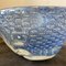 Mid-Century Modern Blue and Silver Murano Glass Bowl in the style of Barovier & Toso, 1980s 3