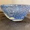 Mid-Century Modern Blue and Silver Murano Glass Bowl in the style of Barovier & Toso, 1980s 6